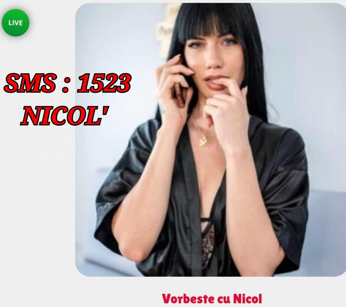 Escorte Sexy - Toată Tara - Buna, sunt aici pentru tine , dragul meu ! Îți place să fii dominat sau preferi să preiei controlul? Hai să ne jucăm cu fanteziile noastre fără să ne deranjeze careva .  Sună-mă la Nr afișat sau lăsă sms la Nr 1523 cu textul - EROTIC