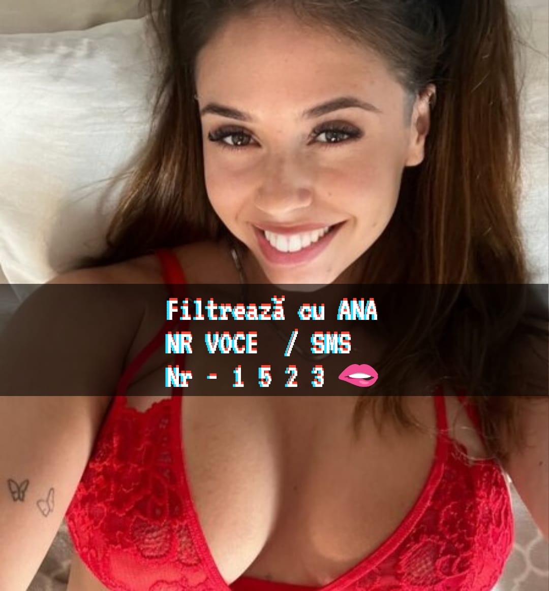 Escorte Sexy - Toată Tara - Nu sunt aici să pierd timpul… sunt aici să ți-l fac memorabil.  
Vocea mea îți va rămâne în minte… și-n gânduri.  
Îndrăznești să intri în jocul meu?
Scrie-mi sau sună la 1523.  
Lasă realitatea deoparte – cu mine începe fantezia.  
 Doar pentru adulți | ???? Tarif 1, 5€/fără TVA