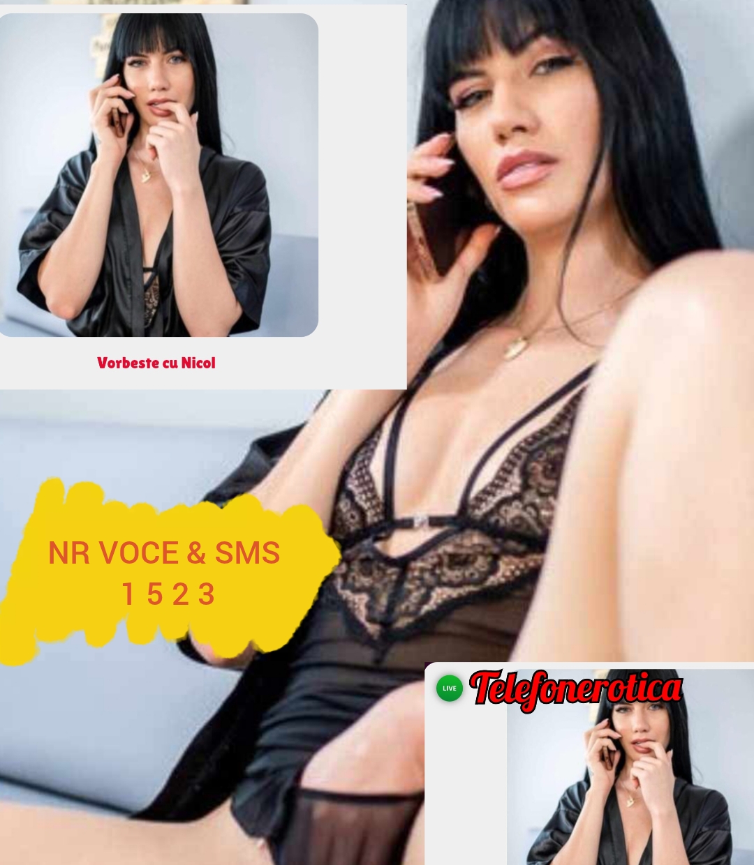 Escorte Sexy - Toate Orasele - TE-AI SATURAT SA TOT SUNI LA NUMERE FALSE SI INEXISTENTE? NU TE MAI AGITA FĂRĂ ROST! Ești satul să suni și să îți răspundă doar voci robotice sau înregistrări? SINGURICA LINIE EROTICĂ FUNCȚIONALĂ NON-STOP Aici te așteaptă femei reale, pregătite să-ți aprindă imaginația și să transforme fiecare conversație într-o experiență unică.  Sună acum la 0906 120 810– tarif 1, 3€/min Trimite mesaje directe sau vorbește live la 1523 – doar 1, 5 €/min/sms /