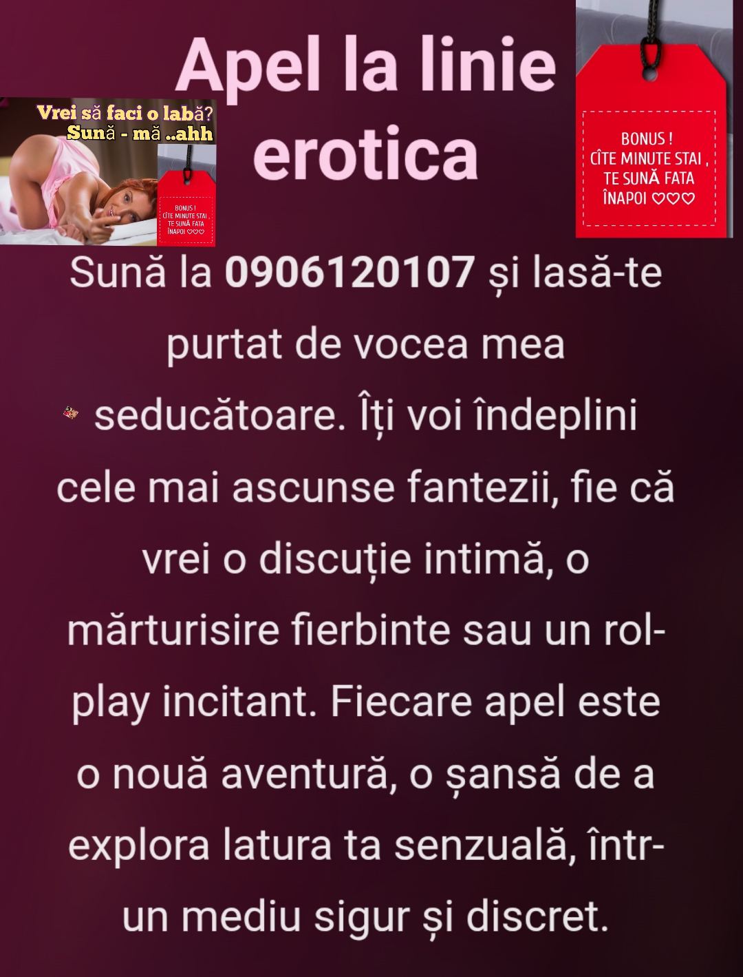 Escorte Sexy - Deziree. Net - Deziree.  net - GAGICILE nebunatice, abia așteaptă sa iti satisfacă cea mai ascunsă fantezie a ta, fără ca cineva sa te judece.  Stăm la dispozitia ta non-stop.  Noi nu promitem, noi facem .  Oferim bonusuri.  Pupici