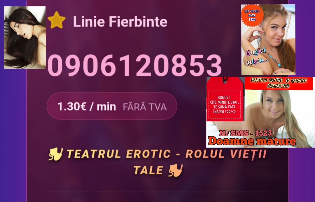 Escorte Sexy - Deziree. Net - Deziree – Noi nu promitem.  Noi facem.   La noi nu există vorbe goale.  Există voci care știu exact cum să te facă să simți.  Pe Deziree.  net găsești minute internaționale disponibile direct pe site – rapid, discret și fără complicații.  Sună sau trimite SMS la 1523 Conectare imediată.  Experiențe reale.  Discreție totală.  Deziree – când dorințele tale chiar primesc răspuns