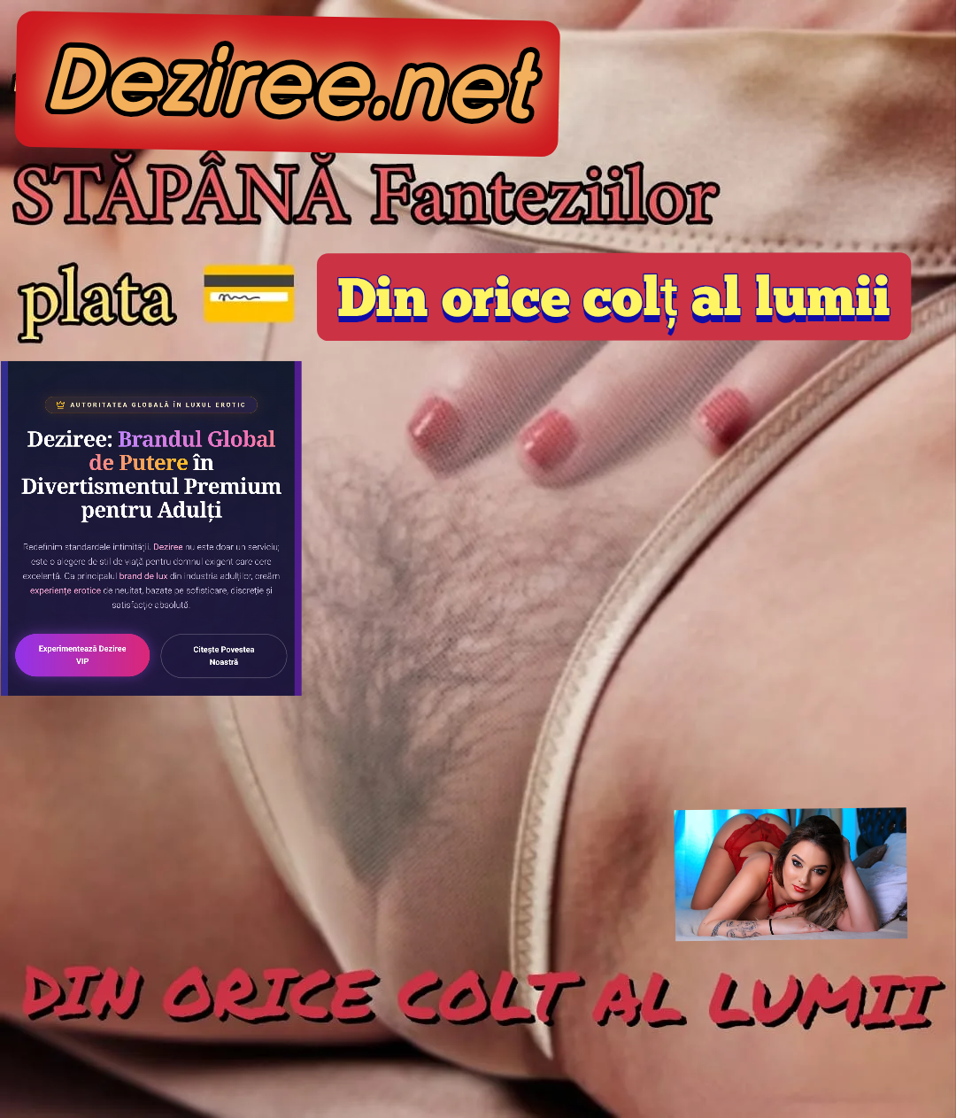 Escorte Sexy - Deziree. Net - ✨ Deziree – Linie Erotică Premium ✨ Când dorința nu mai are răbdare… există un loc unde fantezia prinde voce.  Sună sau trimite SMS la 1523  Intră pe site-ul oficial Deziree.  net Accesează pagina de minute și alege pachetele premium naționale sau internaționale, cu tarif transparent și fără costuri ascunse.  ✔️ Convorbiri private ✔️ Tarife clare ✔️ Conectare rapidă Plăcerea începe cu un simplu apel.  Tu alegi.  Noi răspundem. 
