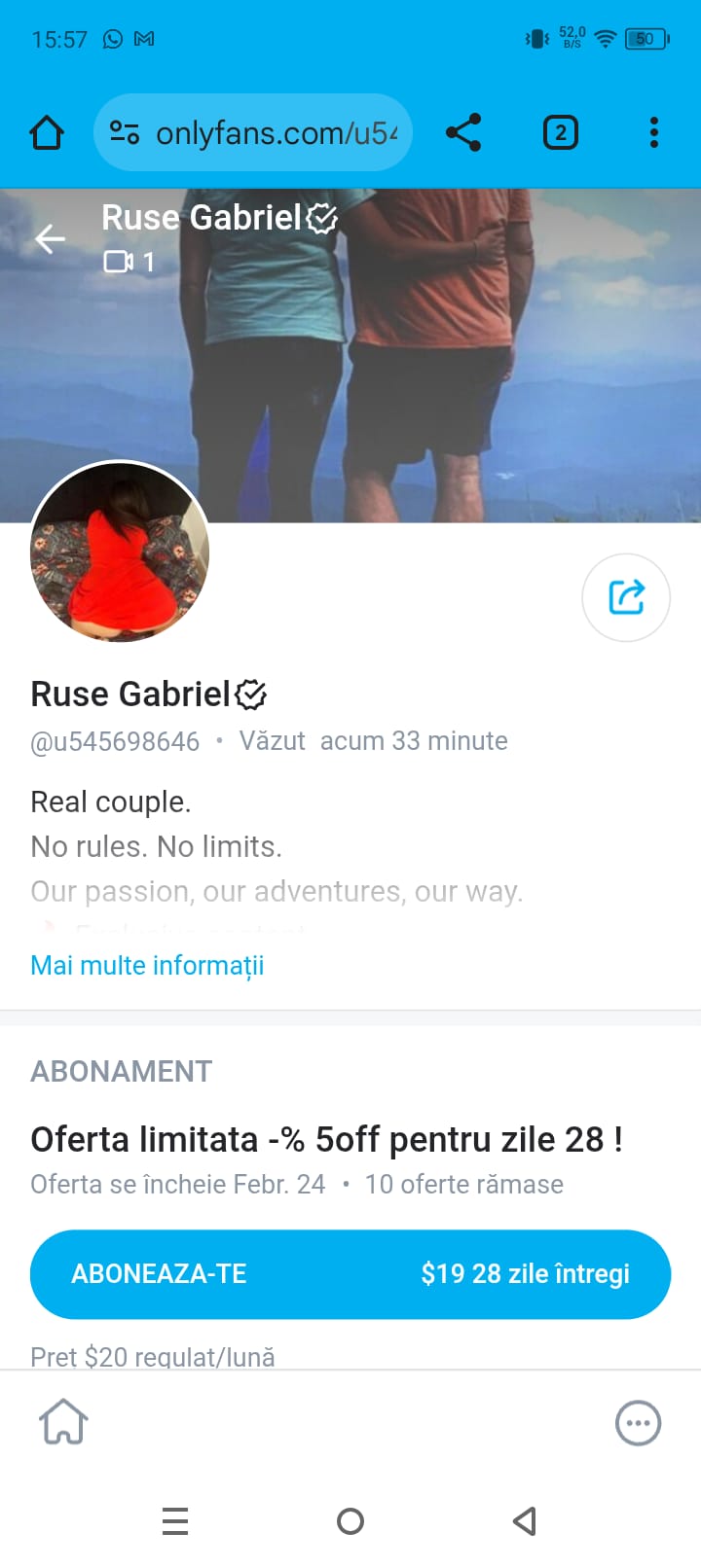 Escorta Sex - Cuplu maturi soț și soție facem dragoste cu tine soțul meu este bi poate face și cu tine aveam WhatsApp și telegram și pag olyfrens aveam și filmulețe x cu noi le oferim contrat cost mesaji WhatsApp programare cu o ora înainte daca vrei ceva diferit facem dominare aveam jucari lang piata trapezului titan am văzut că sunt mulți oamenii aicia care ne-au copiat aveam și pag olyfrens uitate la poze și vezi pag olyfrens suntem reali și suntem oameni verificați nu că voi cu poze furate de afar ok va așteptăm pe WhatsApp și telegram și pag olyfrens va pupam nu dam gratis filmulețe x - Telefon: 0741404895 