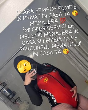 Pecica Arad - Escorta Sexy - Bun? sunt CLARA FEMBOY FEMEIE ÎN PRIVAT ÎN CASA TA ???? MENAJER? ???? mai multe detalii pe WhatsApp doar mesaje OK pupic ????