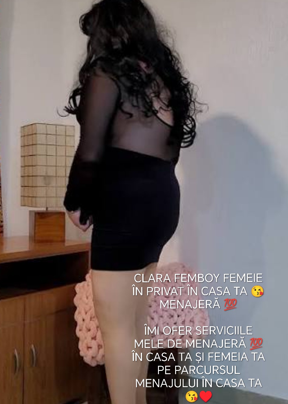 Escorte Sexy - Pitești - Bun? sunt CLARA FEMBOY FEMEIE ÎN PRIVAT ÎN CASA TA ???? MENAJER? ???? ?I FEMEIA TA PE PARCURSUL MENAJULUI ÎN CASA TA ???? DETALII WATAP DOAR MESAJE PUPICI ????