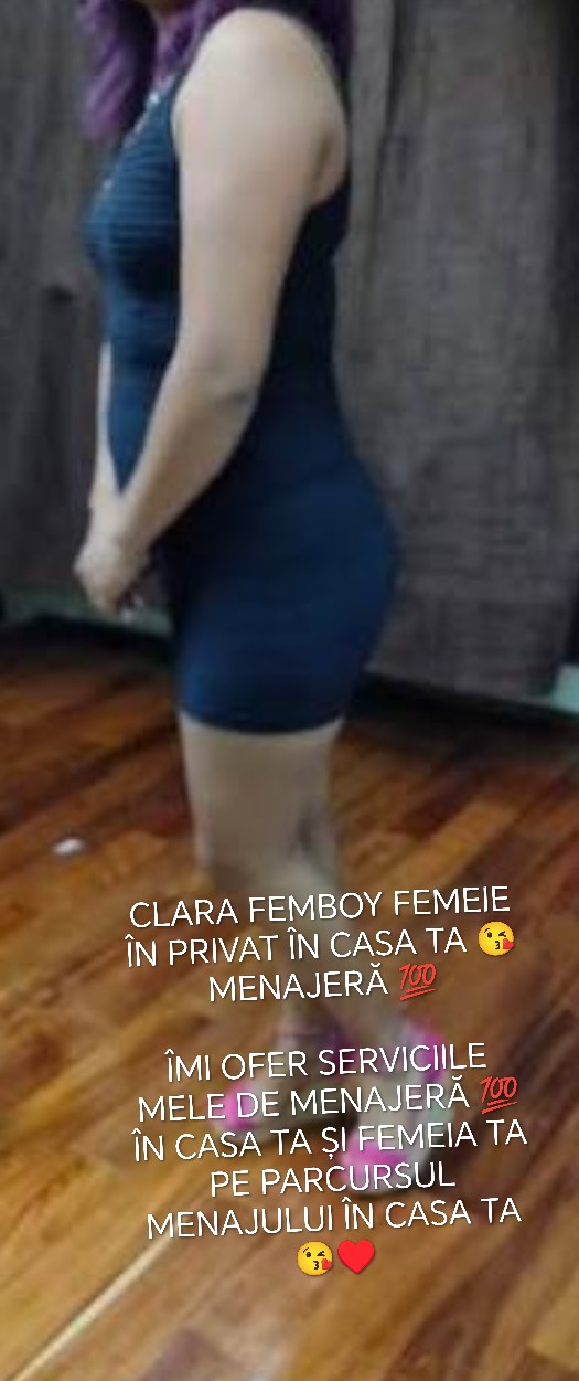 Pitești - Escorta Sexy - Bun? sunt CLARA FEMBOY FEMEIE ÎN PRIVAT ÎN CASA TA ???? MENAJER? ???? ?I FEMEIA TA PE PARCURSUL MENAJULUI ÎN CASA TA ???? DETALII WATAP DOAR MESAJE PUPICI ????