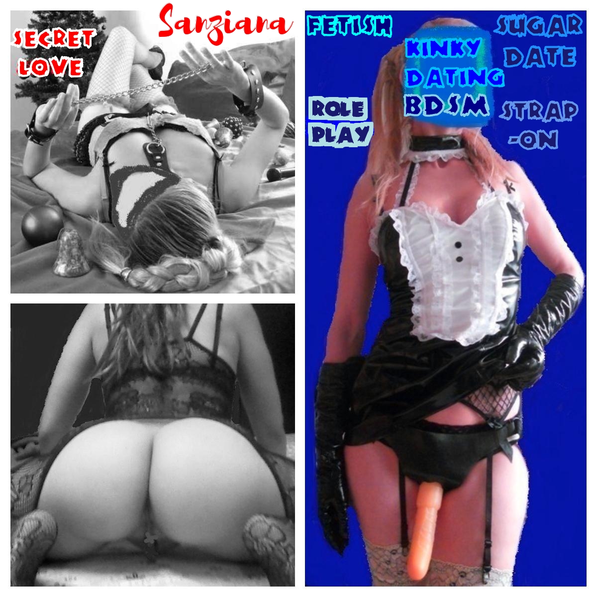 Bucuresti - Escorta Sexy - Pet play, dresaj si mentorat femdom Esti cel mai norocos catelus fiindca ai o stapana ca mine care stie sa se ocupe de nevoile tale speciale intr-un mod particular! Te controlez, ma joc cu tine si te tratez asa cum ai visat dintotdeauna.  Te plimb si tachinez in lesa recompensandu-ti ascultarea.  Te masturbez sau te las sa te freci de picioarele mele pana spermezi pe ele, apoi te pun sa lingi mizeria.  Te pot dresa sa ma lingi pana la orgasm, sa imi devii caine de paza, sa ma insotesti la plimbare cu zgarda pusa la gat, sa devii casnic, penyru amuzamentul si distractia mea si a prietenelor mele sau pentru un program artistic/ de circ.  Te dresez cu chilotii mei murdari, cu cravasa, biciul, cureaua,  electrosocuri, cu strapon, vibratoare si alte jucarii, cu cate un scuipat sau un jet de pipi, ca sa stii cui apartii si de cine trebuie sa asculti.  Te pot tunde, vopsi si epila.  Sunt stapana Sanziana dupa fundul careia multi dulai stau cu limba scoasa si ar vrea sa ii iau acasa.  Suna-ma, daca te incita enorm sa fii animalul meu de companie la capatul lesei mele asteptand ordinele mele, instructiunile mele de masturbate si dandu-ti drumul la comanda mea!