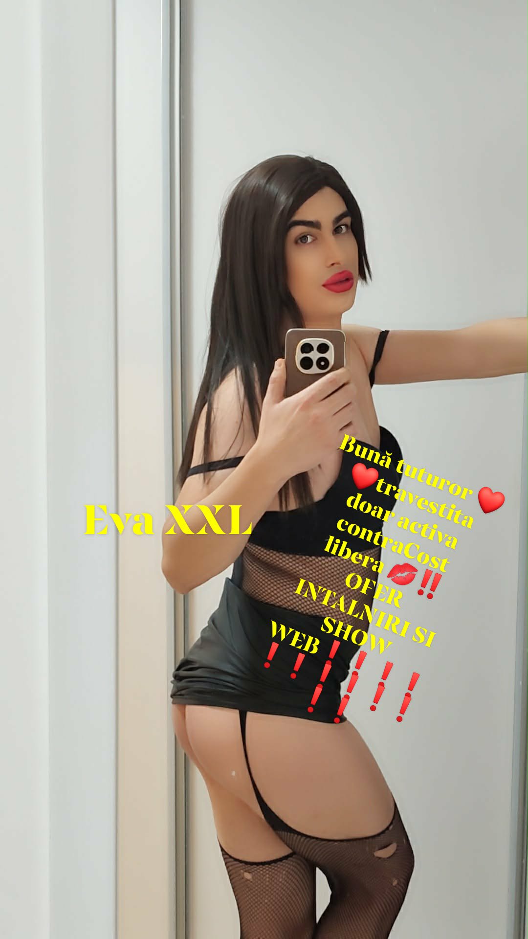 Bucuresti - Escorta Sexy - Eva XXL TOP travesty bi accept si cupluri ofer si ShoWeb