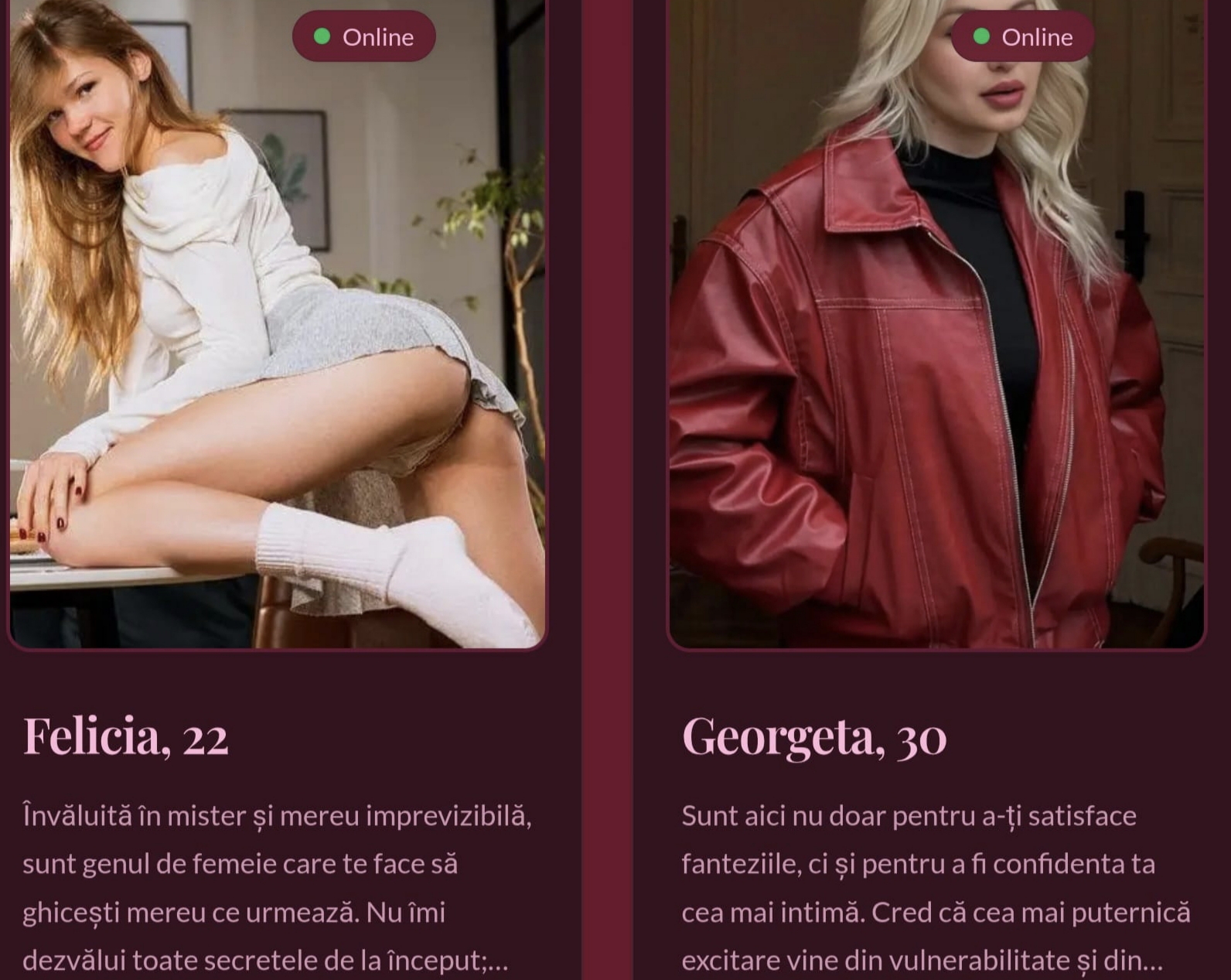 Escorte Sexy - Deziree - Așadar cauți un număr de telefon pentru linia fierbinte cu bonusuri avantajoase destinat celor peste 18 ani? Ei bine, noi suntem ceea ce iti doresti.  Cand suni și ai o convorbire de zece minute, ești sunat înapoi pentru tot atâta timp.  Aceasta este singura ofertă de minute gratis la linia erotică.  Profitați! Pupici /