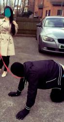 Bucuresti - Escorta Sexy - Eu sunt slabiciunea ta, invinsule.  Admira-mi si venereaza-mi arhitectura! Te-am vazut prima data pe strada cu un covrig in mana si nu imi dadeam seama daca tineai covrigul in mana sau te tineai de covrig, sa nu te sufle vantul.  Pareai ca il folosesti pe post de volan, imaginandu-ti ca tu conduci un Mercedes.  Te-ai impiedicat si ai cazut in genunchi la picioarele mele cand m-ai vazut sexy si impozanta, dar nu ai dat drumul la covrig, ci tineai strasnic de el.  Mi-am zis in mintea mea: -Ori e prost de da in gropi, ori este prea emotiv.  Eu am exclamat: - Sa mai zica cineva ca nu trec pe strada caini cu covrigi in coada! Ce cauti printre picioarele mele, Azorel? Ai pierdut ceva?  Tu ai raspuns:- Sarutmana! Scuzati-ma! Apoi  am citit in privirea ta de milog: - Caut stapana.  Baga-ma in lesa si ia-ma acasa, te rog!  Eu ti-am zis: -Saruta-mi pantofii, ca esti mai aproape de ei, Labus! Tu crezi ca ma poti cuceri cu un covrig? Pare oricum indispensabil existentei tale.  Tu ai raspuns: -Covrigul este pentru mine, ca tin post si fac penitenta, fiindca am muscat oameni de fund.  Recunosc ca sunt o potaie, dar as fi onorat sa imi fii stapana si ti-as oferi cardurile mele de salariu, de credit, de vacanta si de cumparaturi, sa faci ce vrei cu ele, ti-as pune la dispozitie casa si masina mea.  Eu ti-am zis: -Pe mine va trebui sa ma pupi si lingi in fund, Gudurel! Vom merge chiar acum la magazinul pentru potai, sa probezi si sa cumperi zgarda potrivita tie precum si mancare pentru catei! Trebuie sa dovedesti ca iti meriti covrigul! Pana atunci ti-l confisc si vei manca doar hrana pentru javre! .  Esti sortit labei.  Nu meriti decat sa te tin inchis, prizonier pe balcon, sa ne privesti prin geamul deschis de la baie pe mine si pe amantul meu cum facem dus si nebunii impreuna in timp ce tu ti-o freci vertiginos.  Iti place si esti pregatit sa iti lasi trupul folosit si degradat de mine? Tu mi-ai raspuns hotarat:-Da, stapana! Ti-am zis: -Urmeaza-ma, Labus, cu capul plecat! De azi iti voi controla existenta, iti voi da sarcini, pedepse, dar si recompense, iti voi impune restrictii, iti voi trasa noi obiective. 