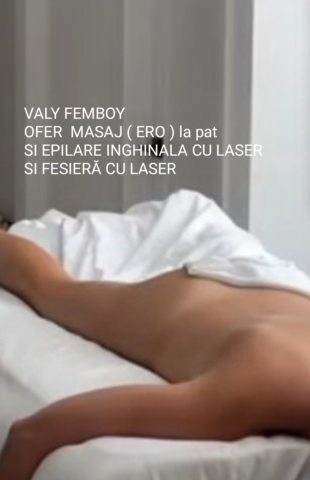 Escorte Sexy - Roșiori De Vede Teleorman - Buna ofer masaj ERO la pat b?rba?ilor 
?i epilare inghinala cu laser ?i fesier? 
 Toate cu o finali.  .  .  
Fac doar deplasare la domiciliu clientului sau la hotel in ALEXANDRIA, TURNU M?GURELE, ?i Ro?iori de Vede Teleorman 
Detalii watap mesaj