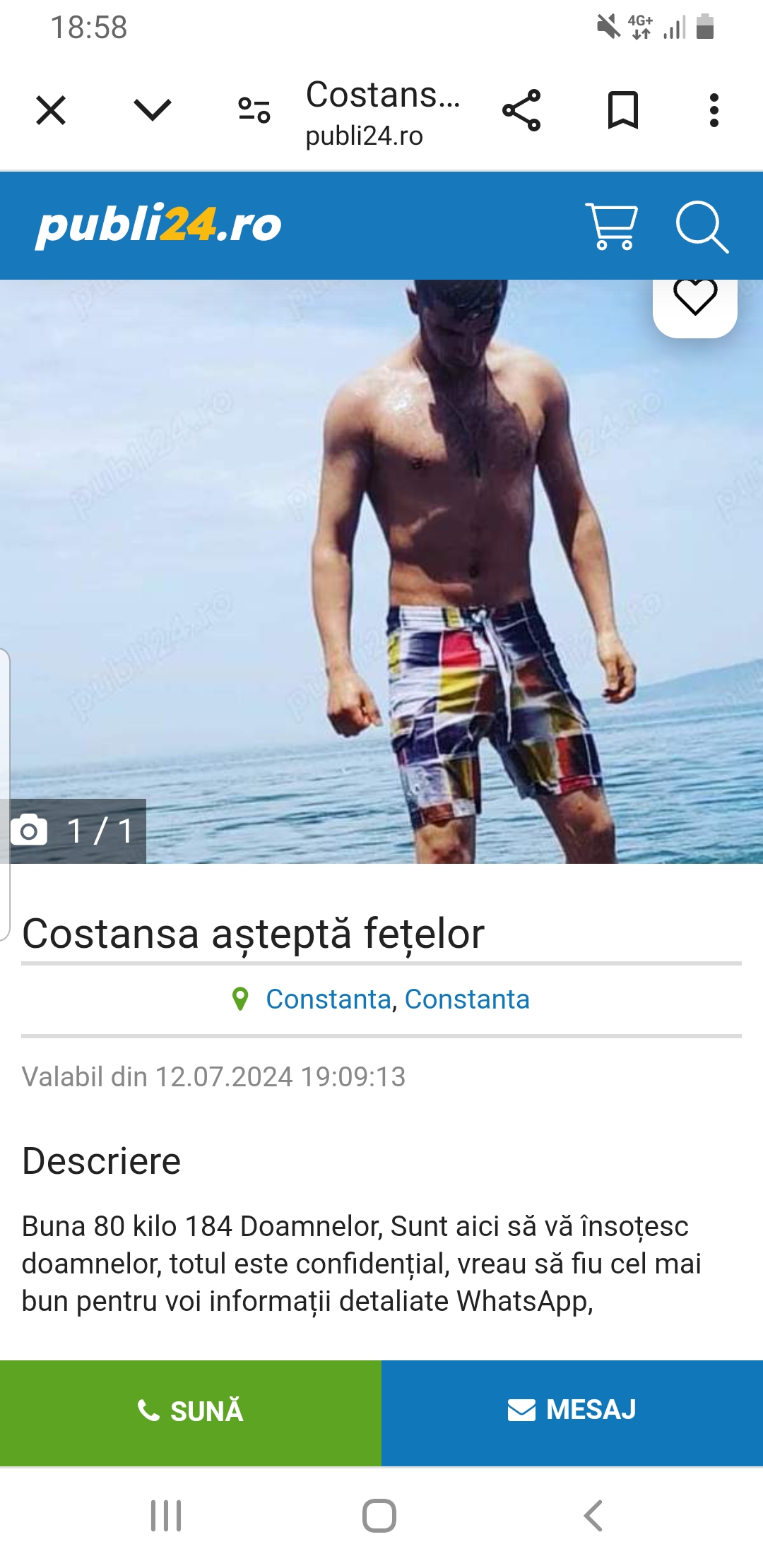 Escorte Sexy - Constanta - Numai watsap varsta nu este importanta deservesc toate