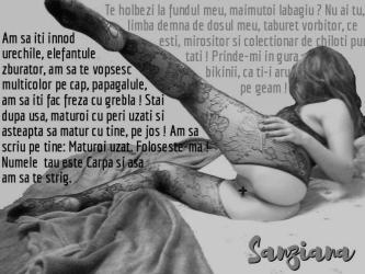 Bucuresti - Escorta Sexy - Recunoaste in fata oglinzii ca iti place sa fii submis! Esti un labagiu de mare notorietate.  Se citeste asta pe fata ta patetica, de beta.  Iesi pe primul loc si intreci pe oricine la concursul de laba.  Fiindca laba este trista de unul singur, iti cauti o stapana care sa iti controleze orgasmul si care sa iti porunceasca sa ti-o freci in fata ei.  Servirea unei stapane este cea mai mare placere a vietii tale.   Dorinta ta instinctiva este de a-mi fi supus.  Am sa iti duc dorinta de a ma sluji la cotele cele mai inalte.  Am sa ti-o antrenez si hranesc, ca sa ti-o fac din ce in ce mai mare.  Esti dominat de pasiunea ascunsa pentru mine.  Vrei ceva dincolo de placerea carnii, vrei subjugare, manipulare, deposedare de putere si de orgoliul masculin, detronare, umilinta.  Eu stiu sa fac aceste lucruri cu tine in cele mai diferite moduri.  Sunt stapana Sanziana o dominatoare de elita, iar dominatia mea este placerea rafinata a persoanelor educate si care stiu sa lase deoparte ipocrizia.  Detin multe lenjerii, tocuri, jucarii si poti veni la mine cu obiectele tale personale de joaca sau cu unele noi care iti incita imaginatia/curiozitatea.  Practic de la dominare &amp; fetisuri senzuale, soft, pana la pedepse corporale, fantezii bizare si extreme, dominare &amp; umilire publica.  Ofer si masaj profesional.  Te pot domina / umili/ finaliza si la telefon.  Emotiile tale au nevoie de a fi exprimate liber.  Suna-ma, ca sa te eliberez senzual! Freaca-ti-o intr-un tufis, sub fereastra mea, daca nu iti permiti sa-mi platesti macar 2 ml de botox sau un parfum de firma cand vii la mine! Nu te afisa la mine ca un sarac! Cersetororia este interzisa pe scara mea!