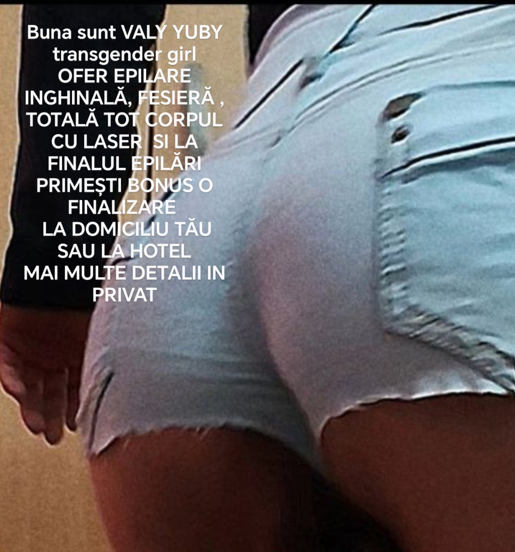 Escorte Sexy - Pecica Arad - Buna sunt VALY YUBY transgender GIRL ofer epilare inghinala, fesier? ?i  corpul definitiva spl cu laser la domiciliu clientului sau la hotel
 in Pecica sau Arad  
Fac deplasare doar la cerere ?i în Ramnicu VILCEA ?i Pite?ti 
Femeie 18-70 ani 
B?rba?i 18-70 ani 
Cupluri M.  M ?i M, F 
Mai multe detalii in privat  pe watap doar mesaje OK