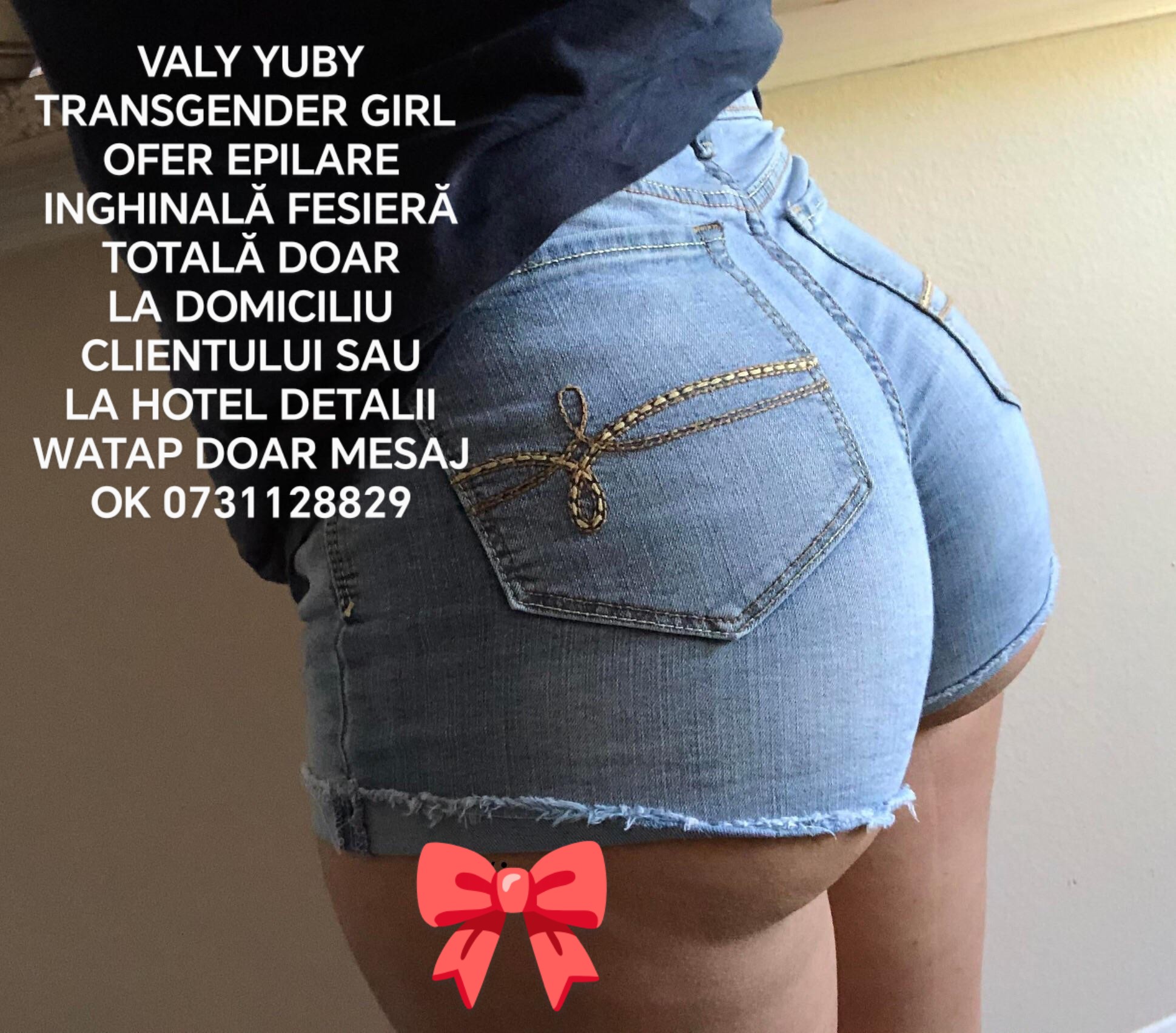 Escorte Sexy - Pecica Arad - Buna sunt VALY YUBY transgender GIRL ofer epilare inghinala cu laser sau cu cear? la domiciliu clientului sau la hotel fetelor ?i b?ie?ilor indiferent de orientarea 
?i ofer ?i tandre?e erotic? la pat cu final fericit pentru mai multe detalii watap doar mesaje nu r?spund la apeluri telefonice sau video OK pupicii